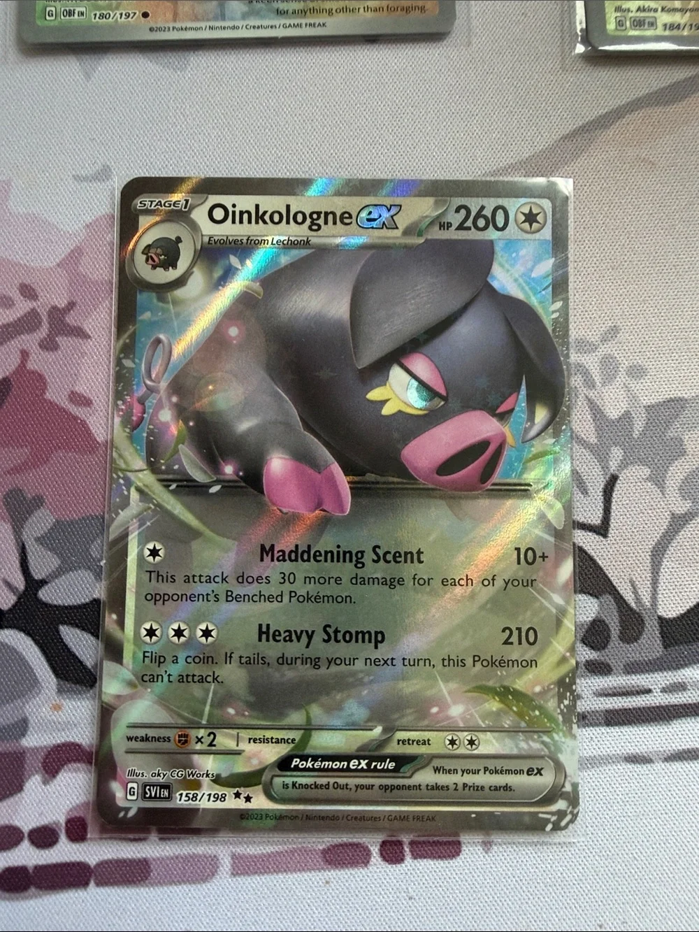 Lechonk & Oinkologne Pokémon Evolution Reverse Holo Card Lot 🐷| 6 Cards ✨5/$25✨